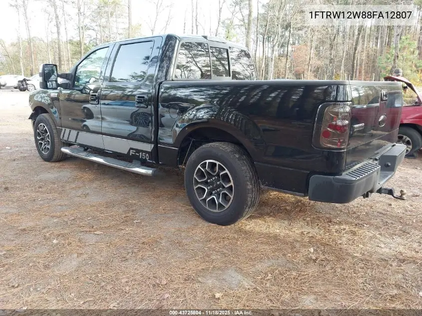 1FTRW12W88FA12807 2008 Ford F-150 Xlt