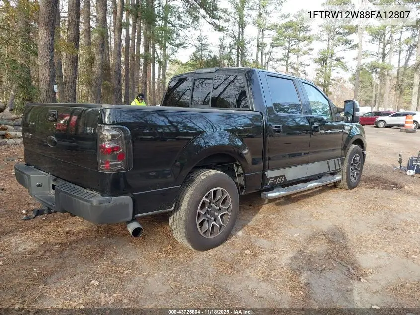 1FTRW12W88FA12807 2008 Ford F-150 Xlt