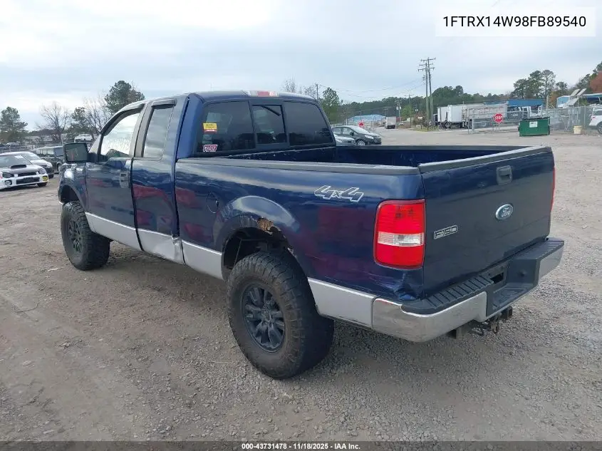 1FTRX14W98FB89540 2008 Ford F-150 Stx/Xl/Xlt