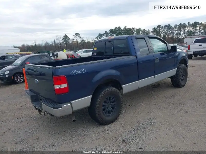 1FTRX14W98FB89540 2008 Ford F-150 Stx/Xl/Xlt