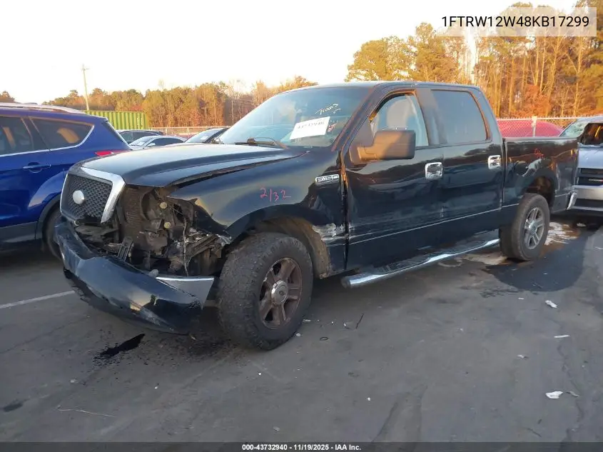 1FTRW12W48KB17299 2008 Ford F-150 Xl/Xlt