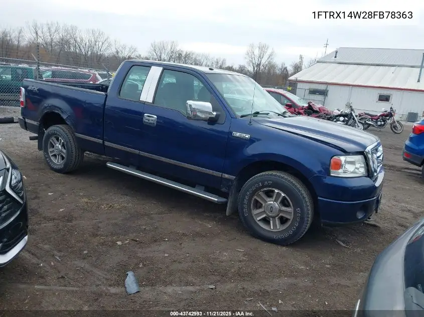 1FTRX14W28FB78363 2008 Ford F-150 Stx/Xl/Xlt