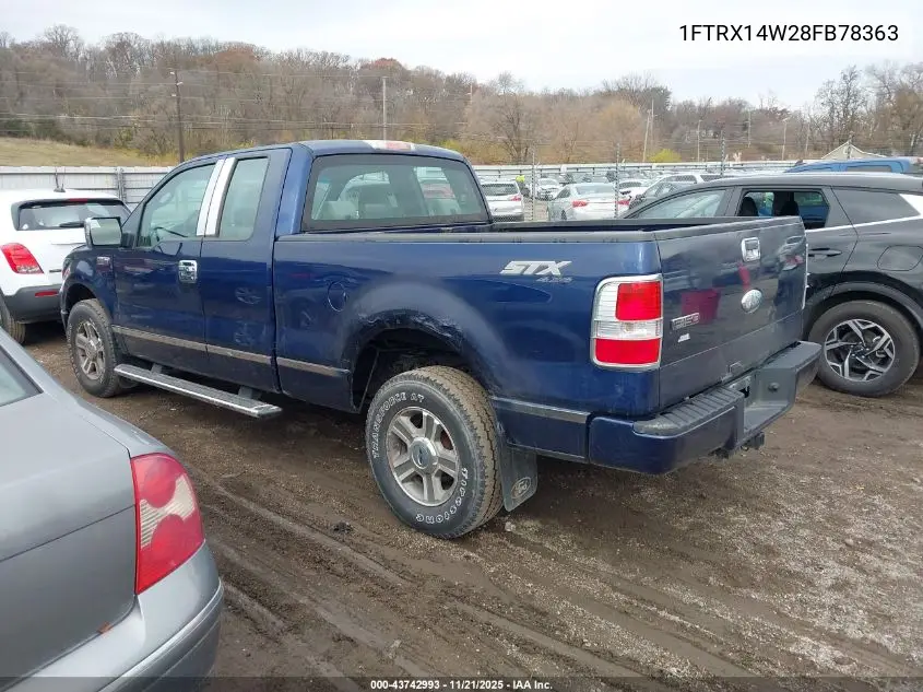 1FTRX14W28FB78363 2008 Ford F-150 Stx/Xl/Xlt