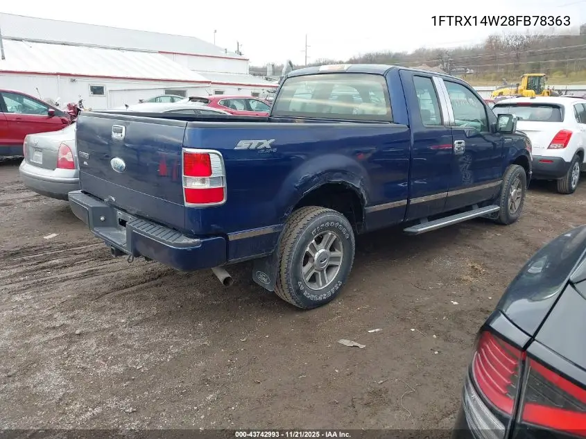 1FTRX14W28FB78363 2008 Ford F-150 Stx/Xl/Xlt