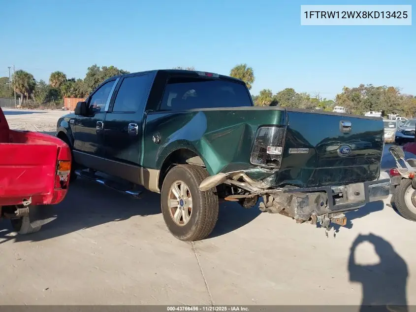 1FTRW12WX8KD13425 2008 Ford F-150 60Th Anniversary/Fx2/Xl/Xlt