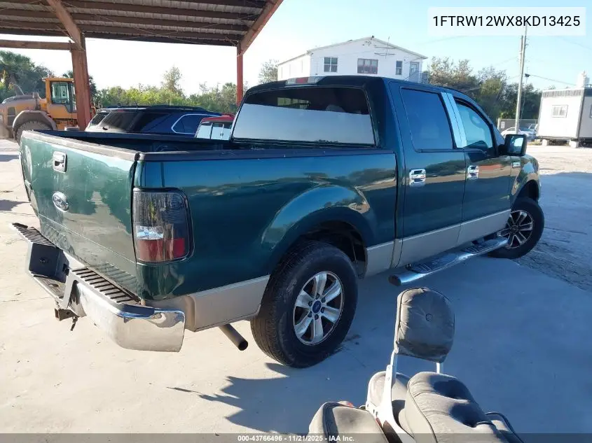 1FTRW12WX8KD13425 2008 Ford F-150 60Th Anniversary/Fx2/Xl/Xlt