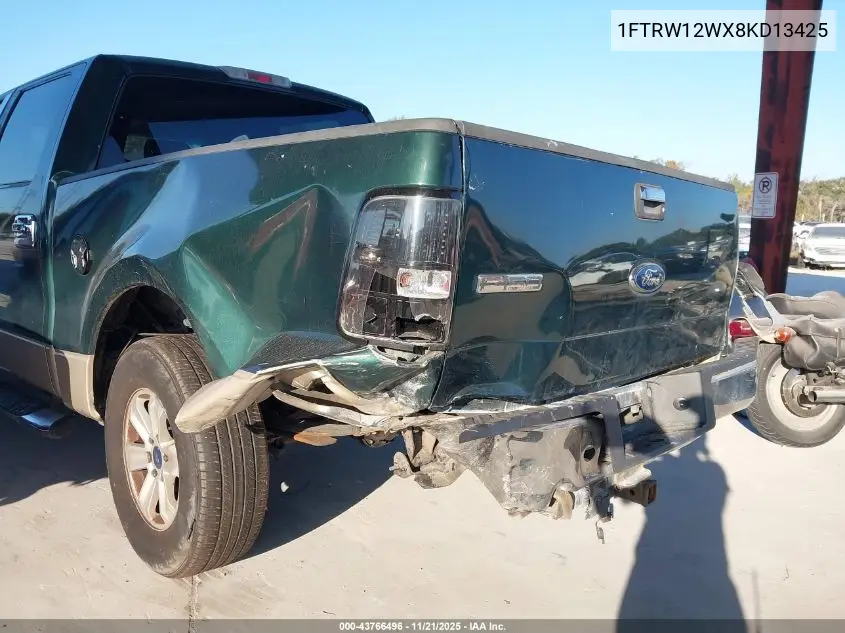 1FTRW12WX8KD13425 2008 Ford F-150 60Th Anniversary/Fx2/Xl/Xlt