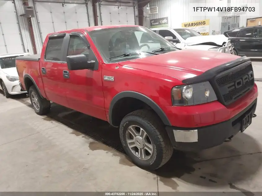 1FTPW14V18FB94703 2008 Ford F-150 60Th Anniversary/Fx4/King Ranch/Lariat/Xlt
