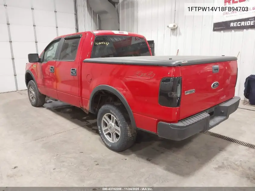 1FTPW14V18FB94703 2008 Ford F-150 60Th Anniversary/Fx4/King Ranch/Lariat/Xlt