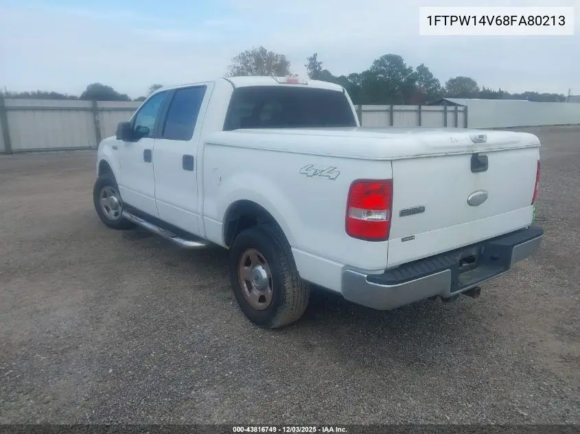 1FTPW14V68FA80213 2008 Ford F-150 60Th Anniversary/Fx4/King Ranch/Lariat/Xlt