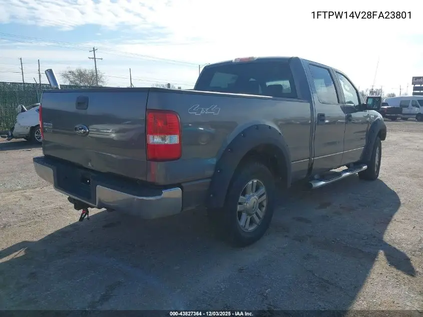 1FTPW14V28FA23801 2008 Ford F-150 60Th Anniversary/Fx4/King Ranch/Lariat/Xlt