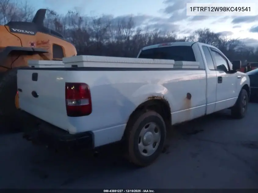 1FTRF12W98KC49541 2008 Ford F-150 Fx2/Stx/Xl/Xlt