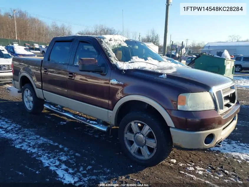 1FTPW14548KC28284 2008 Ford F-150 60Th Anniversary/Fx4/King Ranch/Lariat/Limited/Xlt