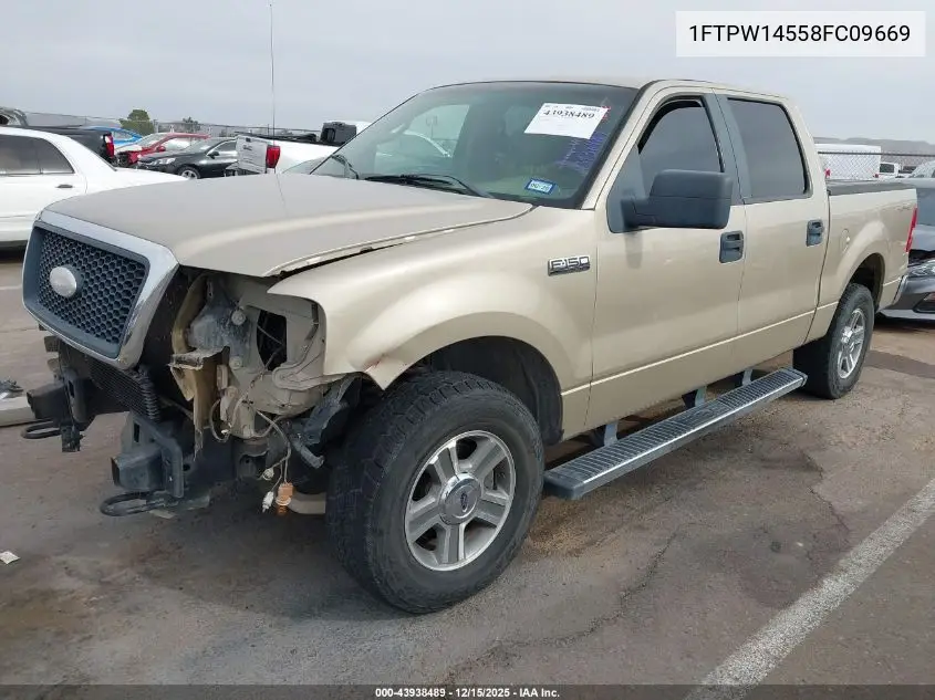 1FTPW14558FC09669 2008 Ford F-150 60Th Anniversary/Fx4/King Ranch/Lariat/Limited/Xlt