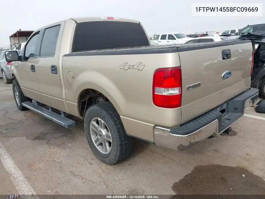 1FTPW14558FC09669 2008 Ford F-150 60Th Anniversary/Fx4/King Ranch/Lariat/Limited/Xlt