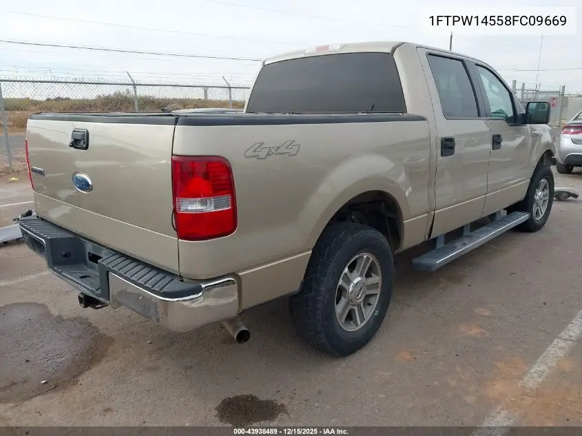 1FTPW14558FC09669 2008 Ford F-150 60Th Anniversary/Fx4/King Ranch/Lariat/Limited/Xlt