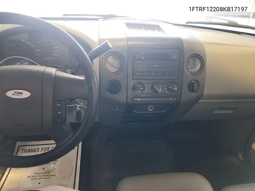 1FTRF12208KB17197 2008 Ford F-150 Stx/Xl/Xlt
