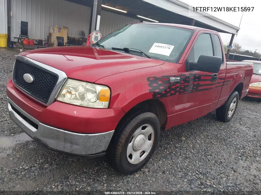 1FTRF12W18KE15597 2008 Ford F-150 Fx2/Stx/Xl/Xlt