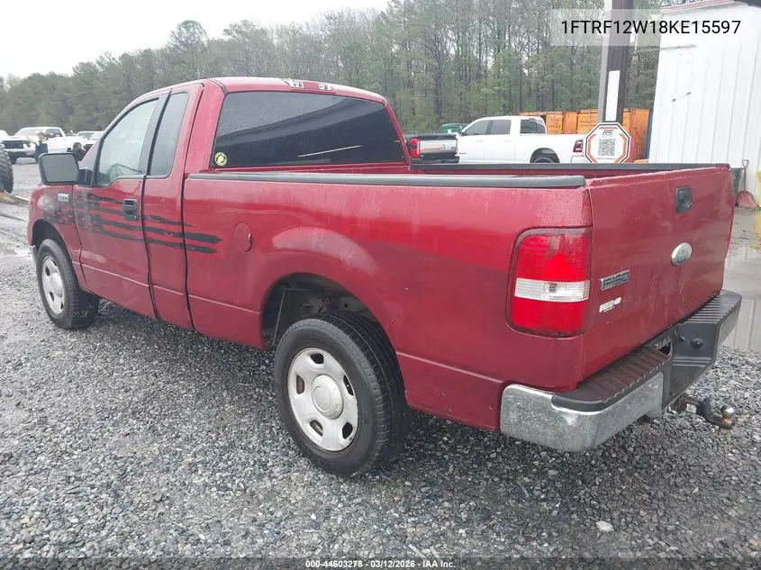 1FTRF12W18KE15597 2008 Ford F-150 Fx2/Stx/Xl/Xlt