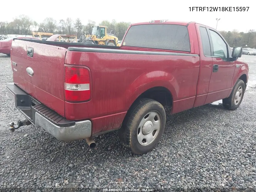 1FTRF12W18KE15597 2008 Ford F-150 Fx2/Stx/Xl/Xlt