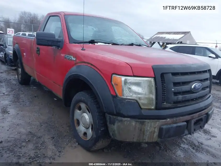 1FTRF12W69KB58728 2009 Ford F-150 Stx/Xl/Xlt