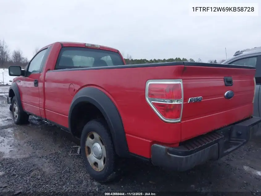 1FTRF12W69KB58728 2009 Ford F-150 Stx/Xl/Xlt