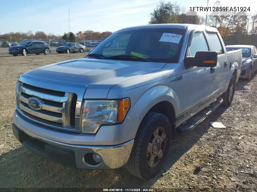 1FTRW12859FA51924 2009 Ford F-150 Xl/Xlt