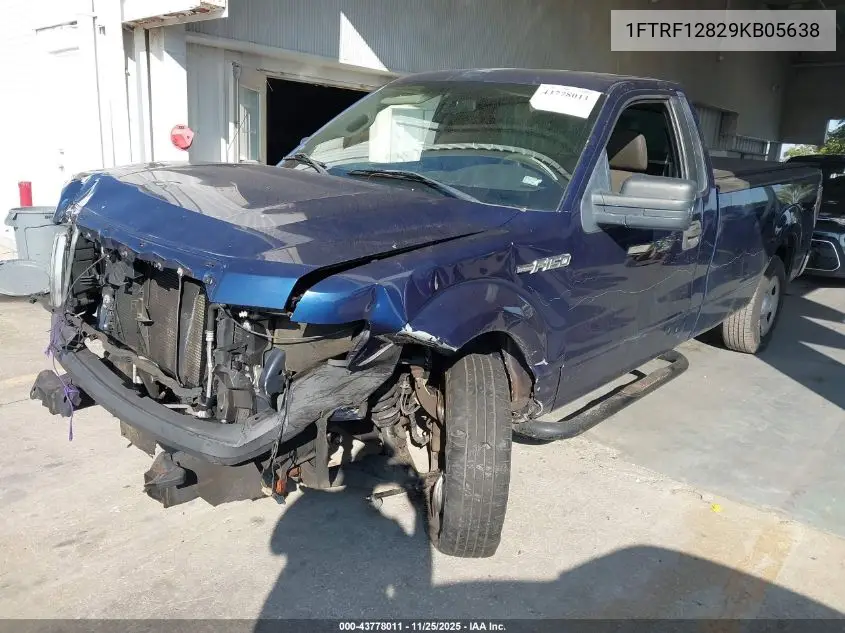 1FTRF12829KB05638 2009 Ford F-150 Xl