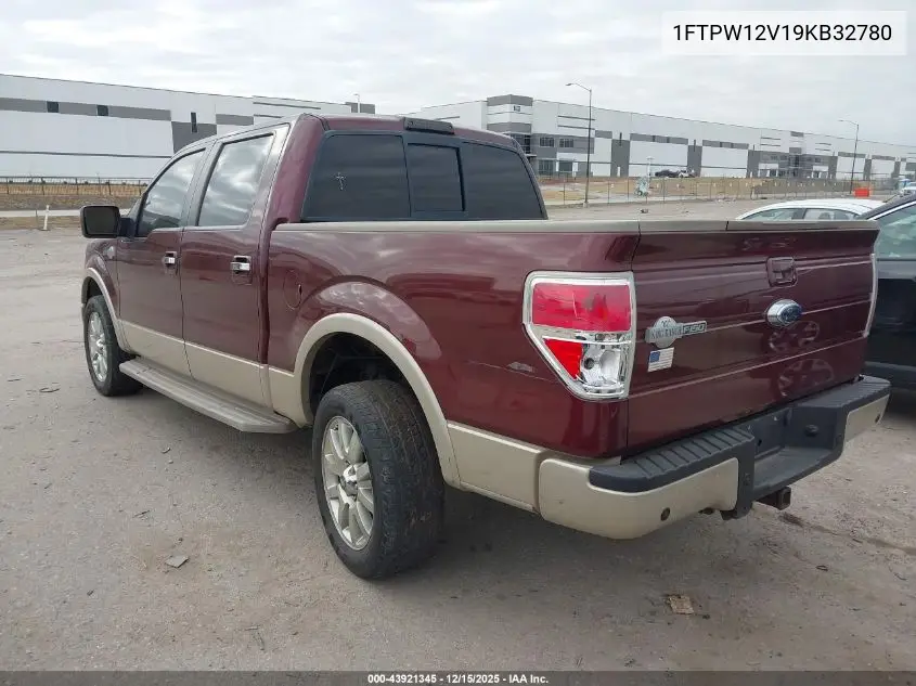 1FTPW12V19KB32780 2009 Ford F-150 King Ranch/Lariat/Platinum/Xl/Xlt