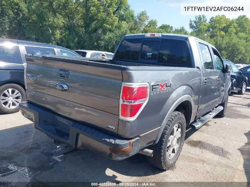 2010 Ford F-150 Fx4/Harley-Davidson/King Ranch/Lariat/Platinum/Xl/Xlt VIN: 1FTFW1EV2AFC06244 Lot: 40220838