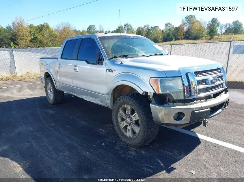 1FTFW1EV3AFA31597 2010 Ford F-150 Fx4/Harley-Davidson/King Ranch/Lariat/Platinum/Xl/Xlt