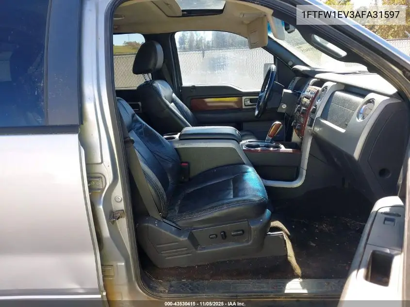 1FTFW1EV3AFA31597 2010 Ford F-150 Fx4/Harley-Davidson/King Ranch/Lariat/Platinum/Xl/Xlt