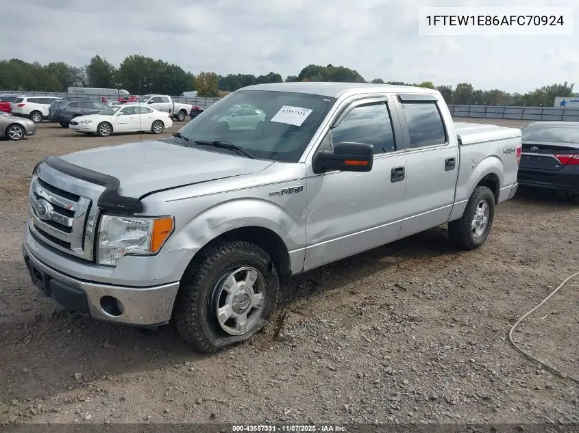 1FTEW1E86AFC70924 2010 Ford F-150 Xl/Xlt