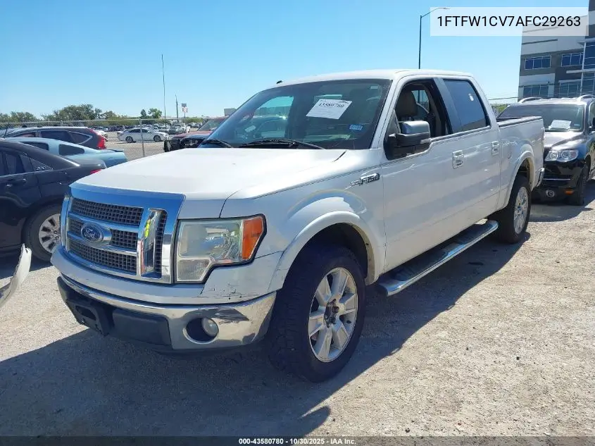 1FTFW1CV7AFC29263 2010 Ford F-150 Fx2 Sport/Harley-Davidson/King Ranch/Lariat/Platinum/Xl/Xlt