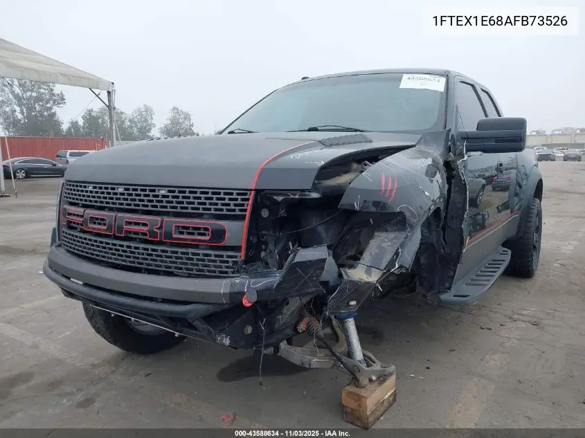 1FTEX1E68AFB73526 2010 Ford F-150 Svt Raptor