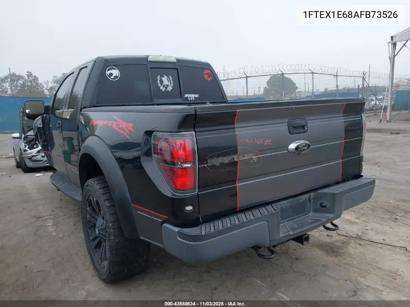 1FTEX1E68AFB73526 2010 Ford F-150 Svt Raptor