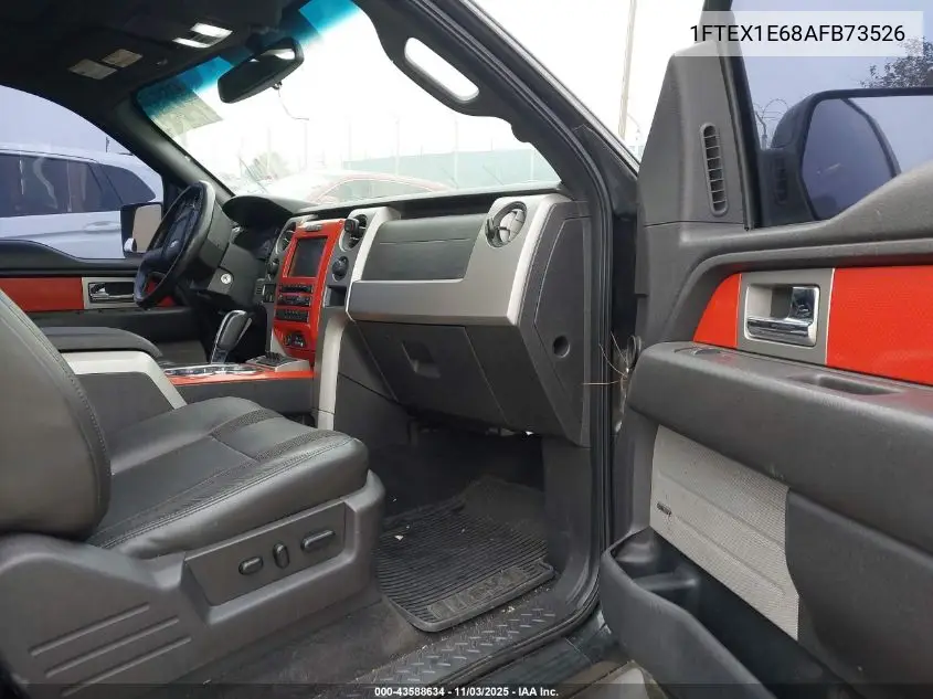 1FTEX1E68AFB73526 2010 Ford F-150 Svt Raptor