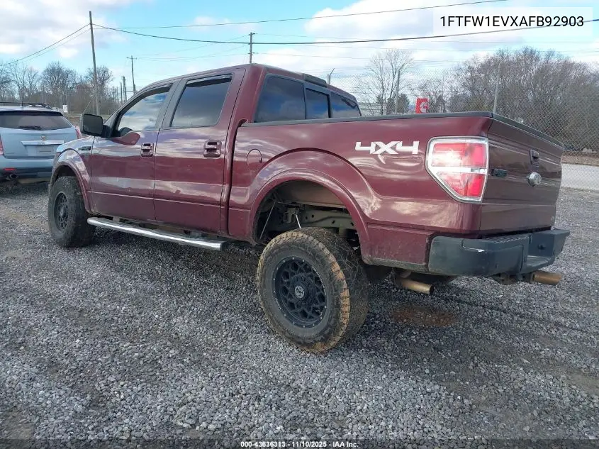1FTFW1EVXAFB92903 2010 Ford F-150 Fx4/Harley-Davidson/King Ranch/Lariat/Platinum/Xl/Xlt