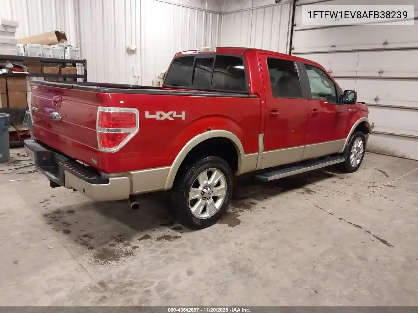 1FTFW1EV8AFB38239 2010 Ford F-150 Fx4/Harley-Davidson/King Ranch/Lariat/Platinum/Xl/Xlt