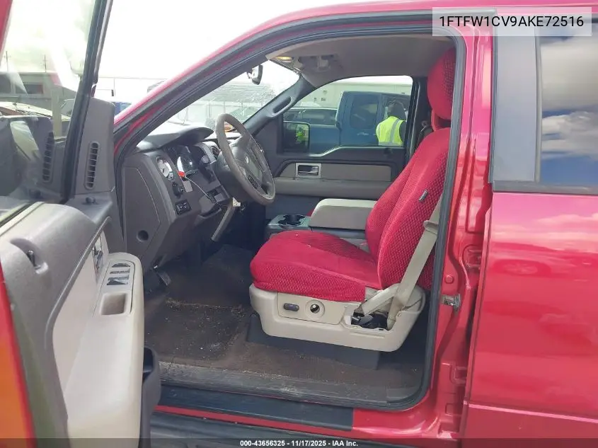 1FTFW1CV9AKE72516 2010 Ford F-150 Fx2 Sport/Harley-Davidson/King Ranch/Lariat/Platinum/Xl/Xlt