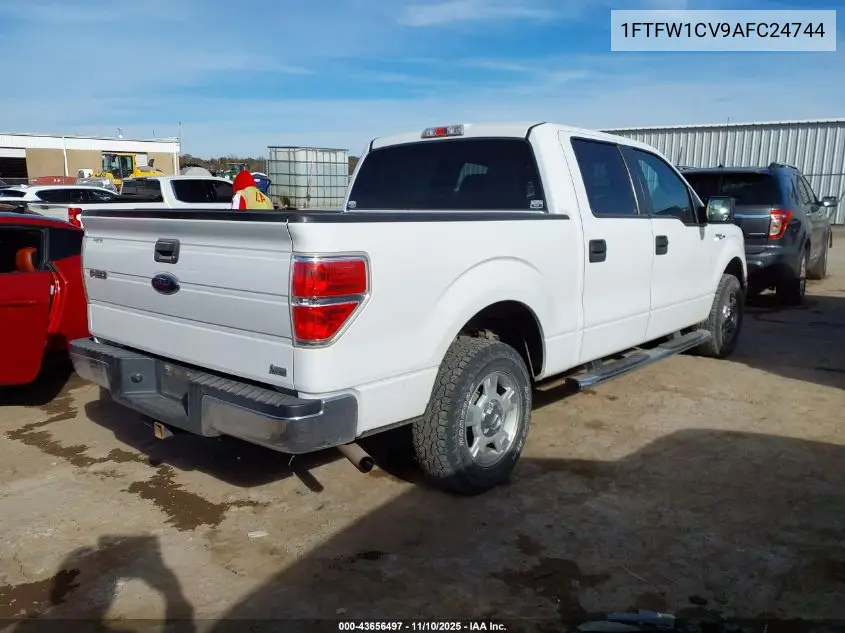 1FTFW1CV9AFC24744 2010 Ford F-150 Fx2 Sport/Harley-Davidson/King Ranch/Lariat/Platinum/Xl/Xlt