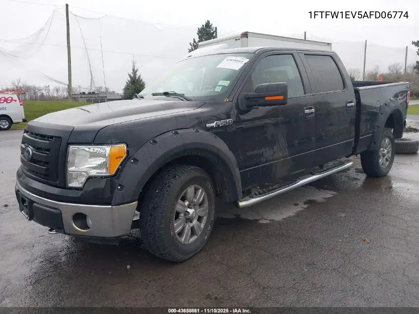 1FTFW1EV5AFD06774 2010 Ford F-150 Fx4/Harley-Davidson/King Ranch/Lariat/Platinum/Xl/Xlt