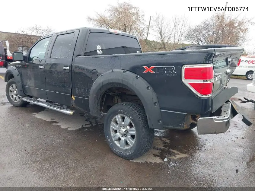 1FTFW1EV5AFD06774 2010 Ford F-150 Fx4/Harley-Davidson/King Ranch/Lariat/Platinum/Xl/Xlt