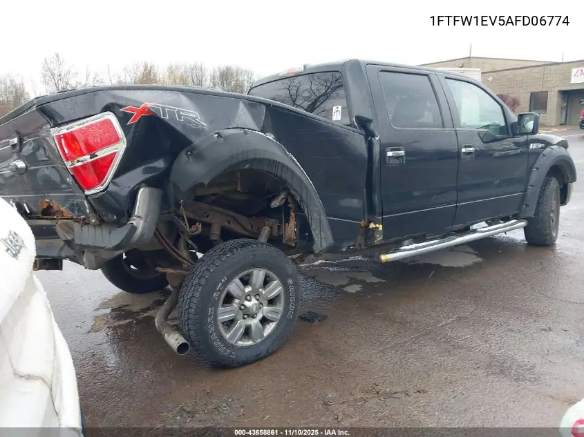 1FTFW1EV5AFD06774 2010 Ford F-150 Fx4/Harley-Davidson/King Ranch/Lariat/Platinum/Xl/Xlt