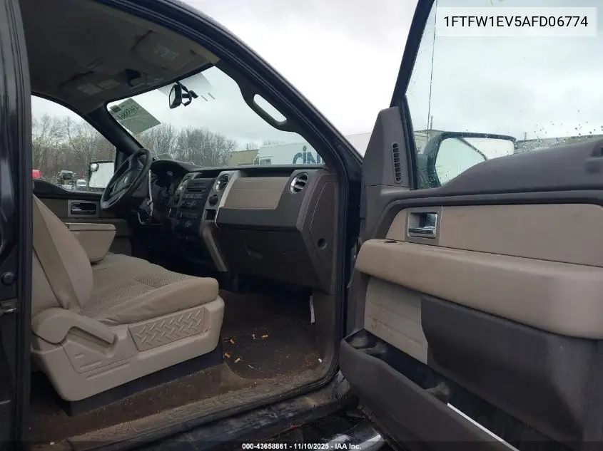 1FTFW1EV5AFD06774 2010 Ford F-150 Fx4/Harley-Davidson/King Ranch/Lariat/Platinum/Xl/Xlt