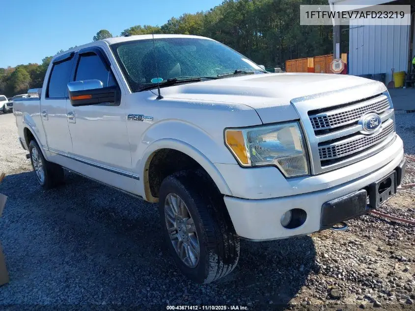 1FTFW1EV7AFD23219 2010 Ford F-150 Fx4/Harley-Davidson/King Ranch/Lariat/Platinum/Xl/Xlt