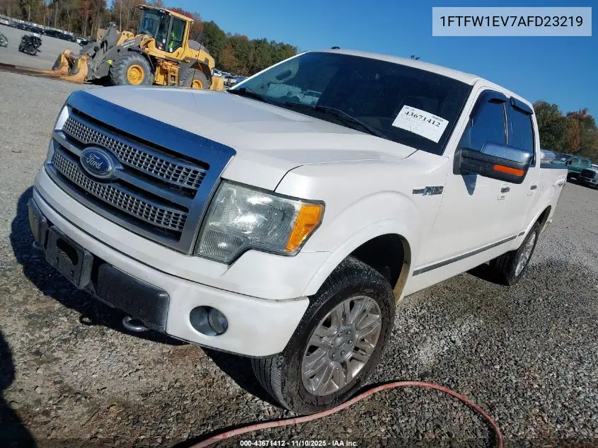 1FTFW1EV7AFD23219 2010 Ford F-150 Fx4/Harley-Davidson/King Ranch/Lariat/Platinum/Xl/Xlt