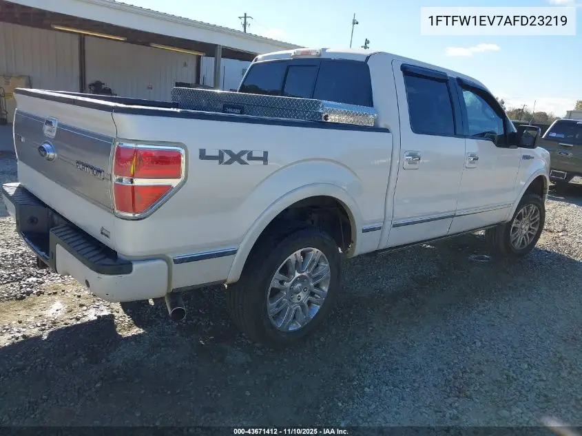1FTFW1EV7AFD23219 2010 Ford F-150 Fx4/Harley-Davidson/King Ranch/Lariat/Platinum/Xl/Xlt