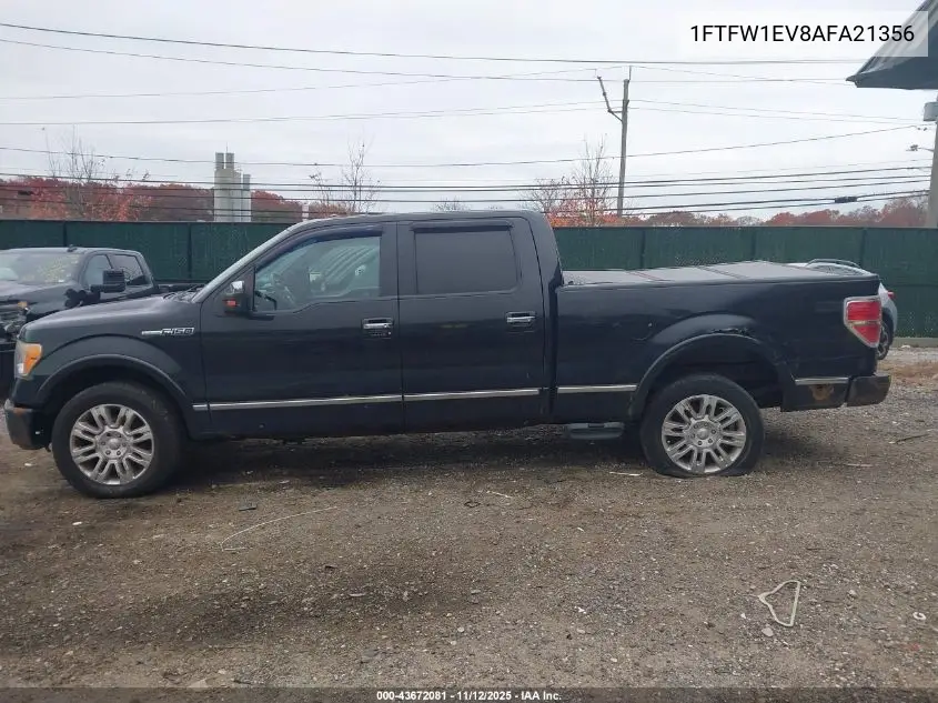 1FTFW1EV8AFA21356 2010 Ford F-150 Fx4/Harley-Davidson/King Ranch/Lariat/Platinum/Xl/Xlt