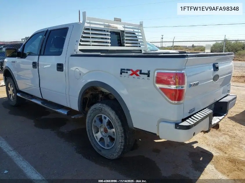 1FTFW1EV9AFA98348 2010 Ford F-150 Fx4/Harley-Davidson/King Ranch/Lariat/Platinum/Xl/Xlt